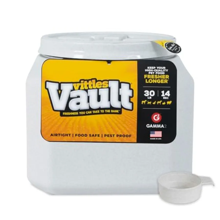 Vittles Vault Traditional Pet Food Storage Container For Dog Kibbles/Bird Seed/Oatmeal/Rice/Flour/Cereal BPA Free Plastic Seale
Vittles Vault Traditional Pet Food Storage Container For Dog Kibbles/Bird Seed/Oatmeal/Rice/Flour/Cereal BPA Free Plastic Seale