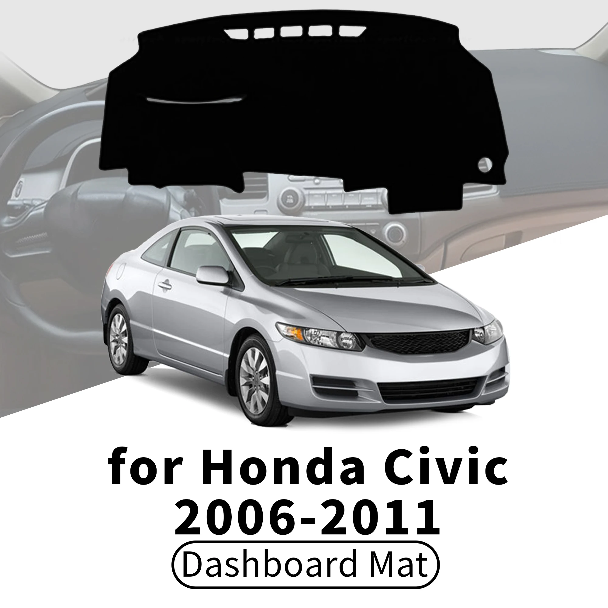 for Honda Civic 2006 2007 2008-2011 8th Car Dashboard Cover Dashmat Sunshade Anti‑UV Anti‑Glare Dash Mat Interior Accessories
for Honda Civic 2006 2007 2008-2011 8th Car Dashboard Cover Dashmat Sunshade Anti‑UV Anti‑Glare Dash Mat Interior Accessories