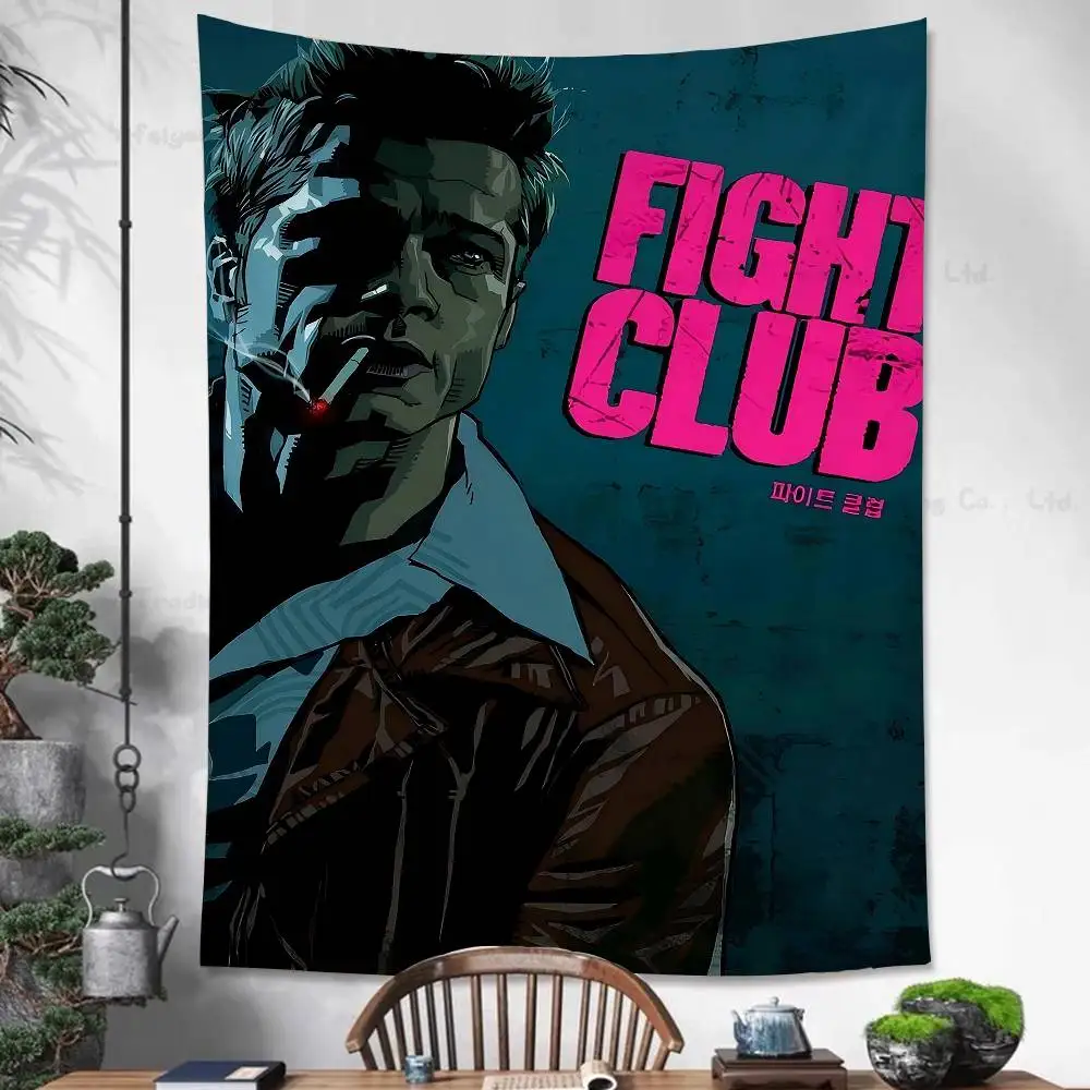 Classic Movie Fight Club Brad Pitt Boxing Printed Large Wall Tapestry Indian Buddha Witchcraft Bohemian Hippie Wall Art Decor
Classic Movie Fight Club Brad Pitt Boxing Printed Large Wall Tapestry Indian Buddha Witchcraft Bohemian Hippie Wall Art Decor