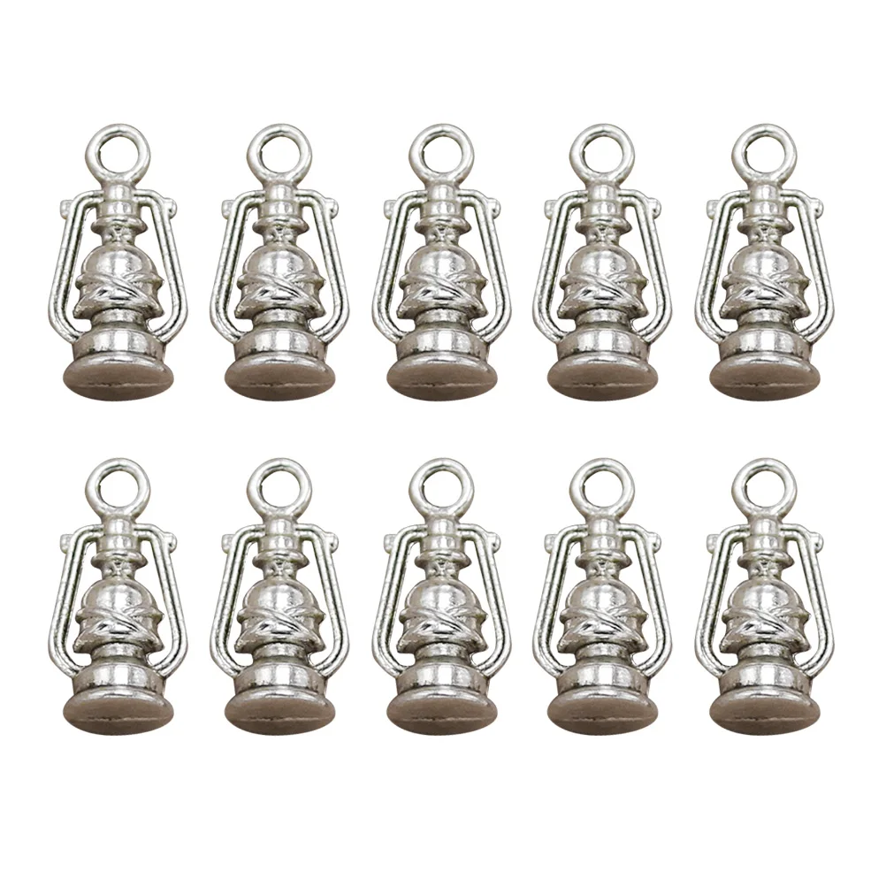 10 PCS Lantern Retro Pendant Ornaments Bulk Charms Accessories for Bracelets Making Crafts Silver Jewellery Supplies Keychain
10 PCS Lantern Retro Pendant Ornaments Bulk Charms Accessories for Bracelets Making Crafts Silver Jewellery Supplies Keychain