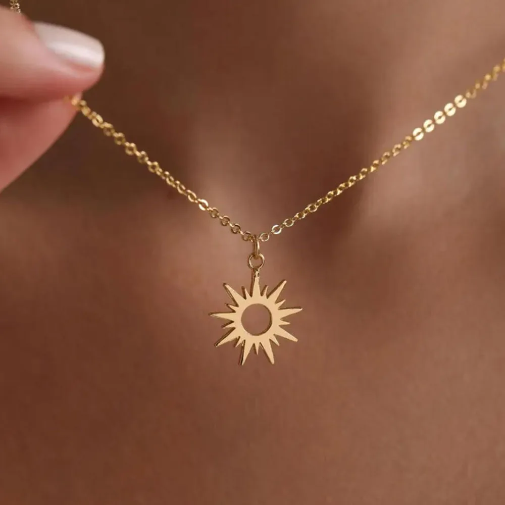 Golden Little Sun Pendant Necklace, Sun Necklace, Starry Sky Necklace, Christmas Gift, Gift, Daily Necklace
Golden Little Sun Pendant Necklace, Sun Necklace, Starry Sky Necklace, Christmas Gift, Gift, Daily Necklace
