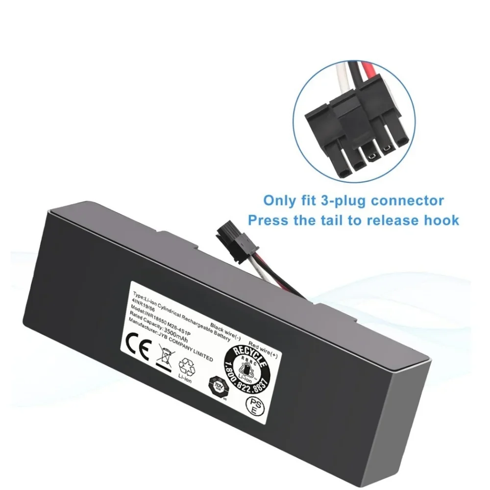 14.4V 6800mAh Vacuum Cleaner Battery – for Xiaomi Mop Pro P/2S/S12,Yunmi MVVC01,Haier JX37&Wyze WVCR200S,Rechargeable Spare Part
14.4V 6800mAh Vacuum Cleaner Battery – for Xiaomi Mop Pro P/2S/S12,Yunmi MVVC01,Haier JX37&Wyze WVCR200S,Rechargeable Spare Part