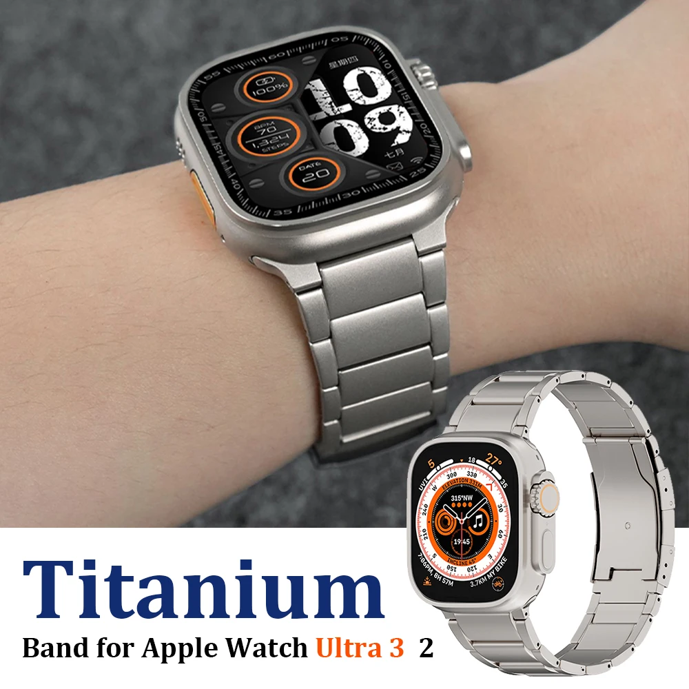 Титановый браслет для Apple Watch Ultra 3, 2, Series 11, 10, 9, 8, 7, 6, 5, 4, SE3. Роскошный металлический ремешок для iWatch 49 мм, 46 мм, 45 мм, 44 мм.
Титановый браслет для Apple Watch Ultra 3, 2, Series 11, 10, 9, 8, 7, 6, 5, 4, SE3. Роскошный металлический ремешок для iWatch 49 мм, 46 мм, 45 мм, 44 мм.