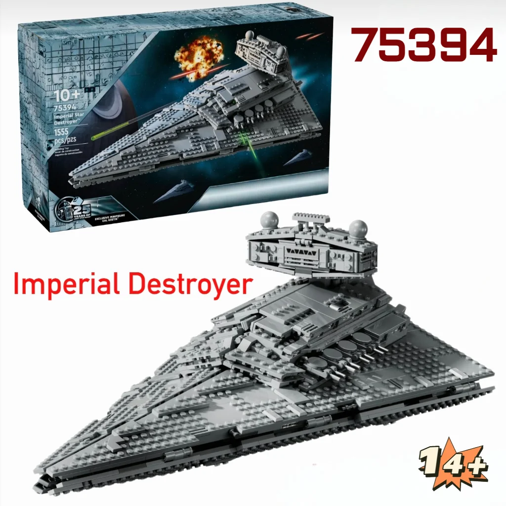 Hot 1555pcs Star Interstellar Conflict Spaceship 75394 Imperial Star Destroyer Building Block Puzzle Model Toy For Birthday Gift
Hot 1555pcs Star Interstellar Conflict Spaceship 75394 Imperial Star Destroyer Building Block Puzzle Model Toy For Birthday Gift