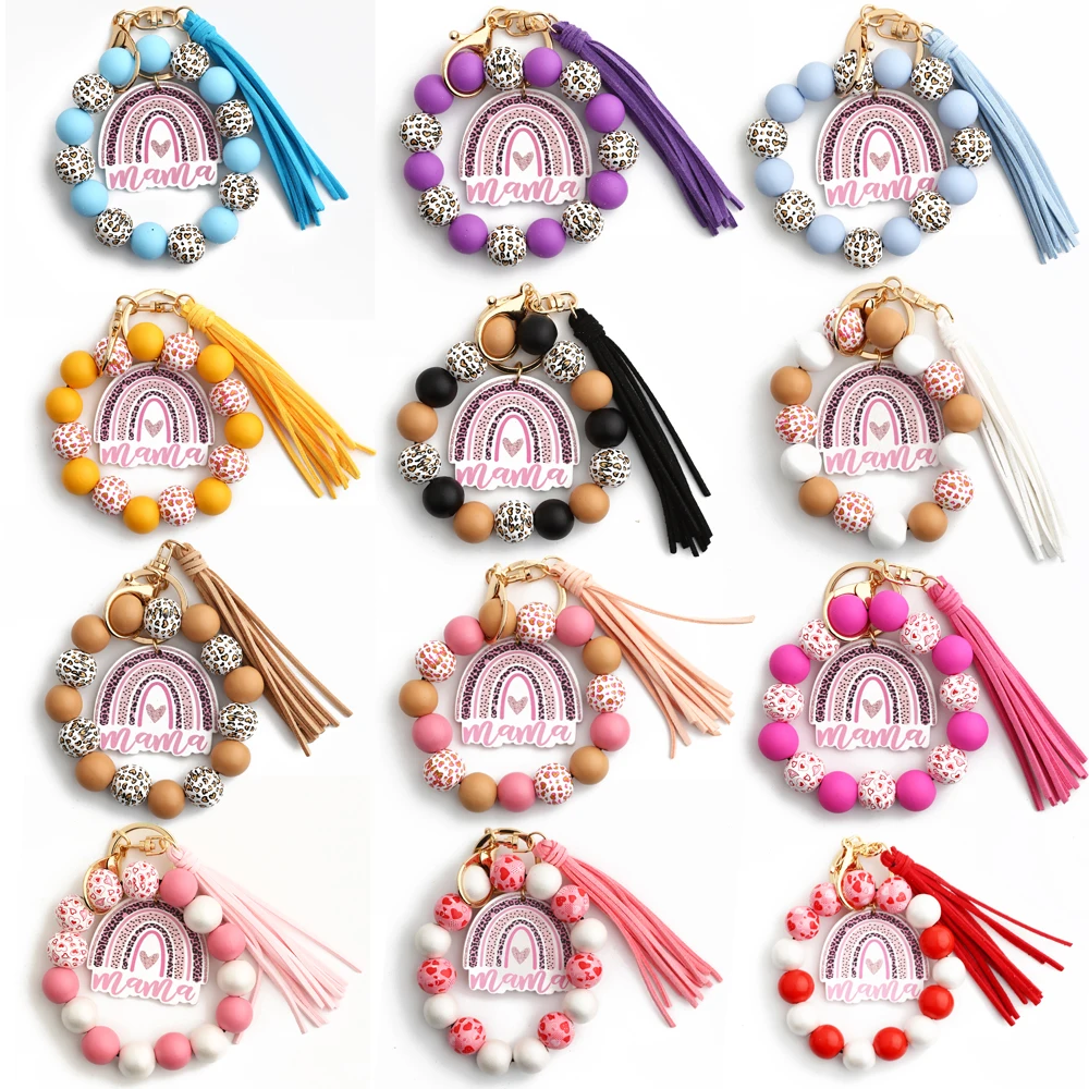 2024 Mother's Day Gift Personalized Customization Leopard Pattern Love MAMA Wooden Bead Bracelet Keychain
2024 Mother's Day Gift Personalized Customization Leopard Pattern Love MAMA Wooden Bead Bracelet Keychain