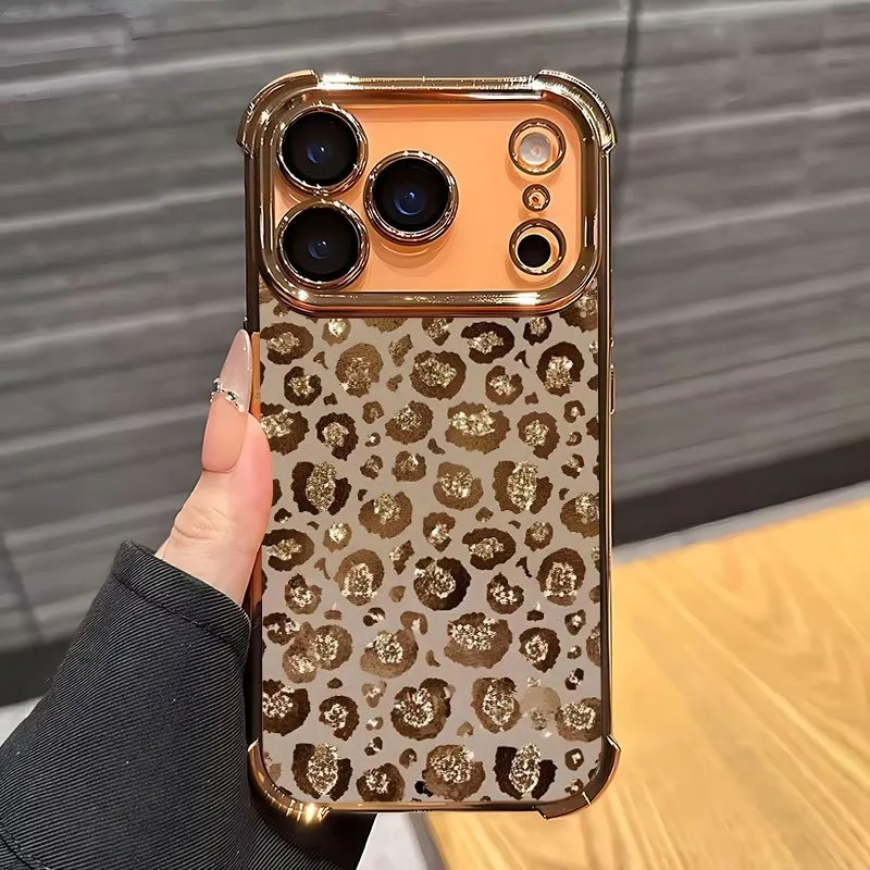 Gold Leopard Spot Pattern New Gold Phone Case For iPhone 17 16 15 14 13 12 11 Pro Max Anti-drop Transparent Soft Back Cover
Gold Leopard Spot Pattern New Gold Phone Case For iPhone 17 16 15 14 13 12 11 Pro Max Anti-drop Transparent Soft Back Cover