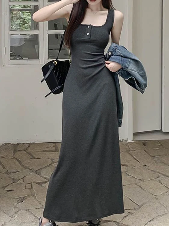 plus Size High Waist Square Neck Sleeveless Strap Dress Versatile Summer Slimming Long Dress Korean Style Commute Dress
plus Size High Waist Square Neck Sleeveless Strap Dress Versatile Summer Slimming Long Dress Korean Style Commute Dress