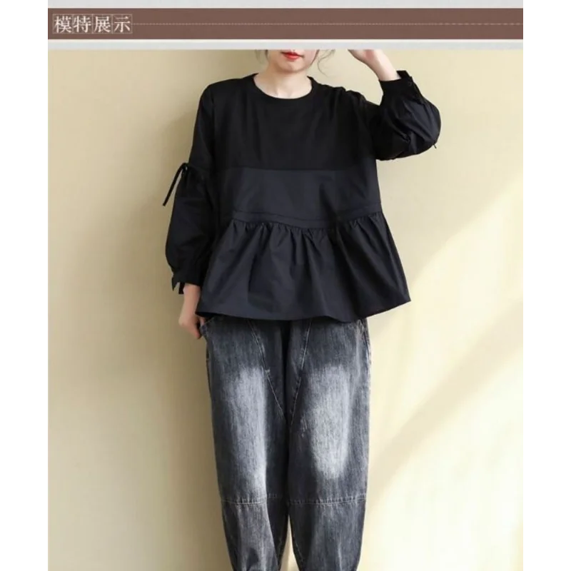 New Design Loose Large Size Shirt Fashionable Age-Reducing Top for Women
New Design Loose Large Size Shirt Fashionable Age-Reducing Top for Women