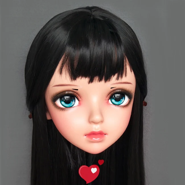 (Miao-9)Female Sweet Girl Resin Half Head Kigurumi BJD Eyes Crossdress Cosplay Japanese Anime Role Lolita Mask With Eyes And Wig
(Miao-9)Female Sweet Girl Resin Half Head Kigurumi BJD Eyes Crossdress Cosplay Japanese Anime Role Lolita Mask With Eyes And Wig