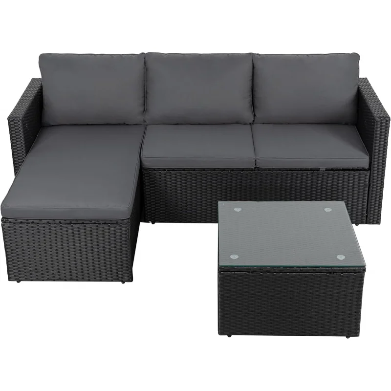 2026 New:4 Pieces Patio Furniture Sets, Outdoor Sofa Patio Sectional Sets All Weather, Wicker Rattan Seating Sofa Cou
2026 New:4 Pieces Patio Furniture Sets, Outdoor Sofa Patio Sectional Sets All Weather, Wicker Rattan Seating Sofa Cou
