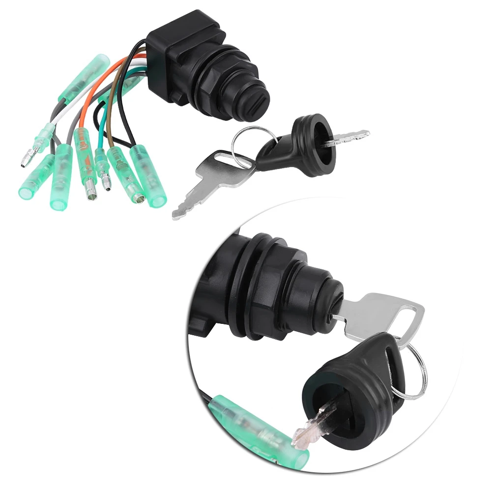Motor Ignition Key Switch Assembly for Suzuki Outboard Control Box 37110-99E00 37110-92E01
Motor Ignition Key Switch Assembly for Suzuki Outboard Control Box 37110-99E00 37110-92E01