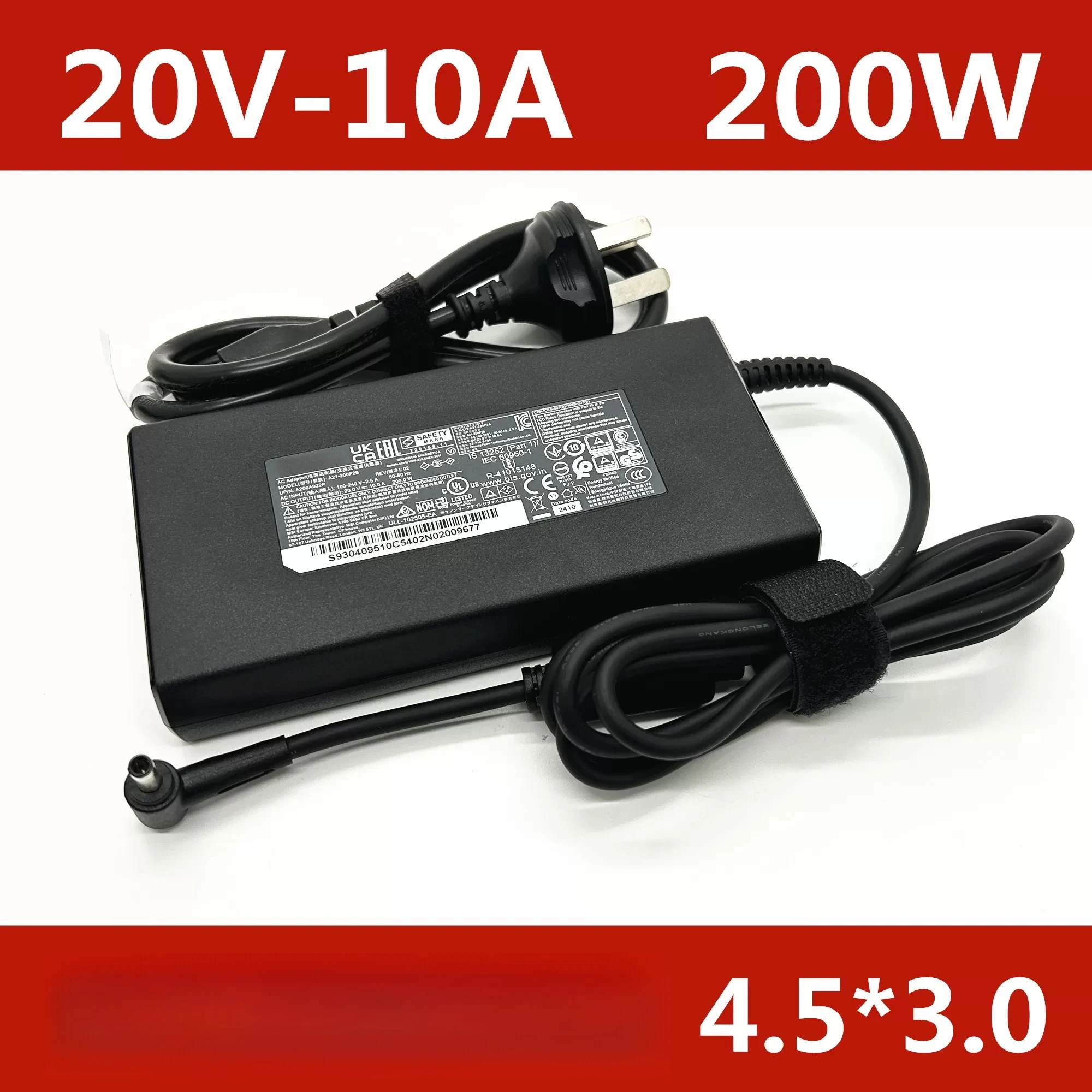 for MSI A21-200P2B 200W Power Adapter 20V10A Charger
for MSI A21-200P2B 200W Power Adapter 20V10A Charger