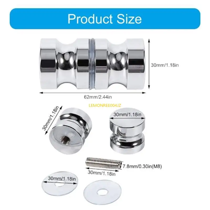 E7CD Aluminium Knob Rustproof Door Handle 80mm Length for Shower Door designs for Comfort & Styles in Home & Hotel Bathrooms
E7CD Aluminium Knob Rustproof Door Handle 80mm Length for Shower Door designs for Comfort & Styles in Home & Hotel Bathrooms