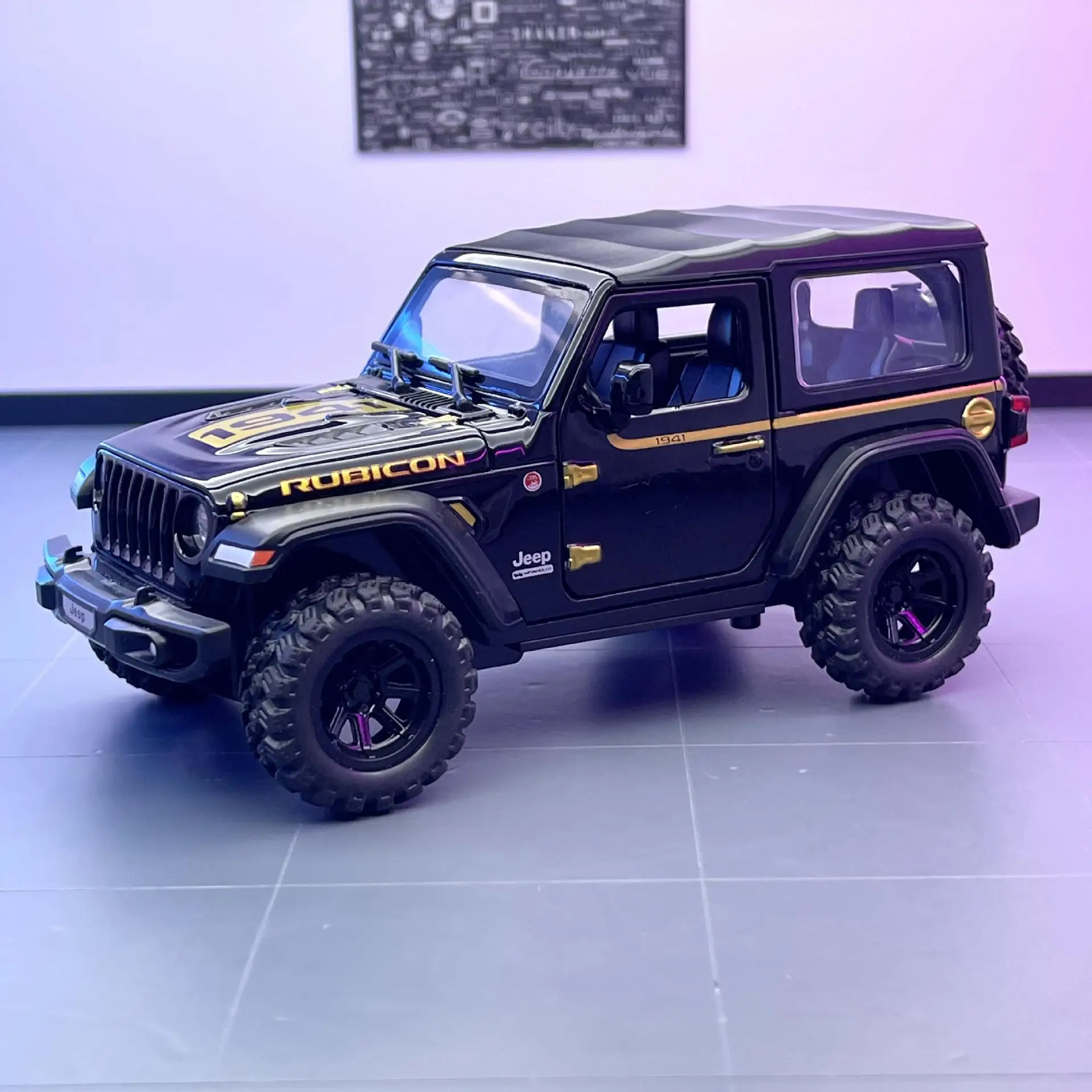 Alloy Car Model 1:32 Wrangler Rubicon BMV Pull Back with Sound and Light Car Music Model
Alloy Car Model 1:32 Wrangler Rubicon BMV Pull Back with Sound and Light Car Music Model