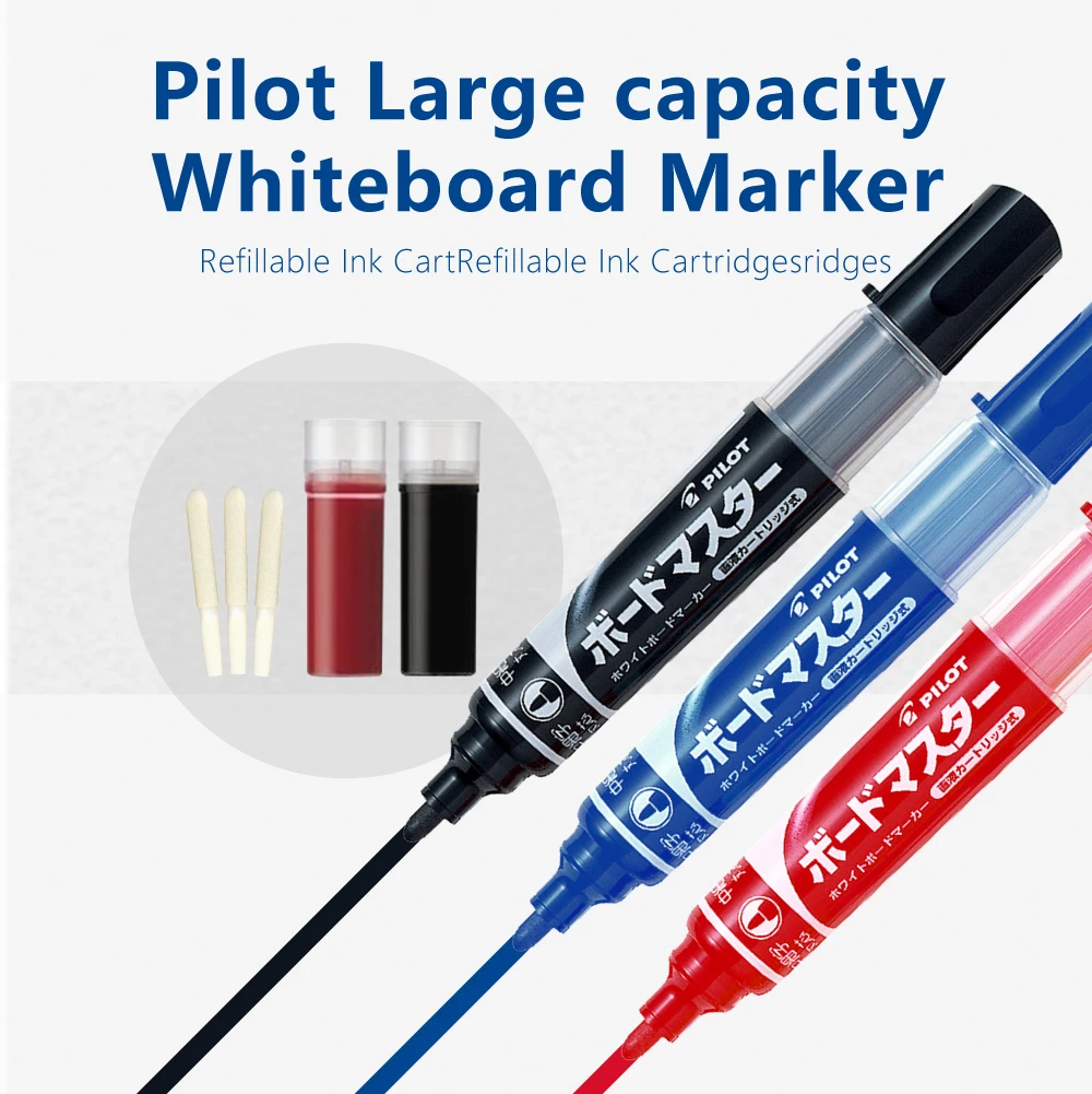 Маркер для доски Pilot WMBM Board Master — плоский средний круглый наконечник, многоразовый
Маркер для доски Pilot WMBM Board Master — плоский средний круглый наконечник, многоразовый