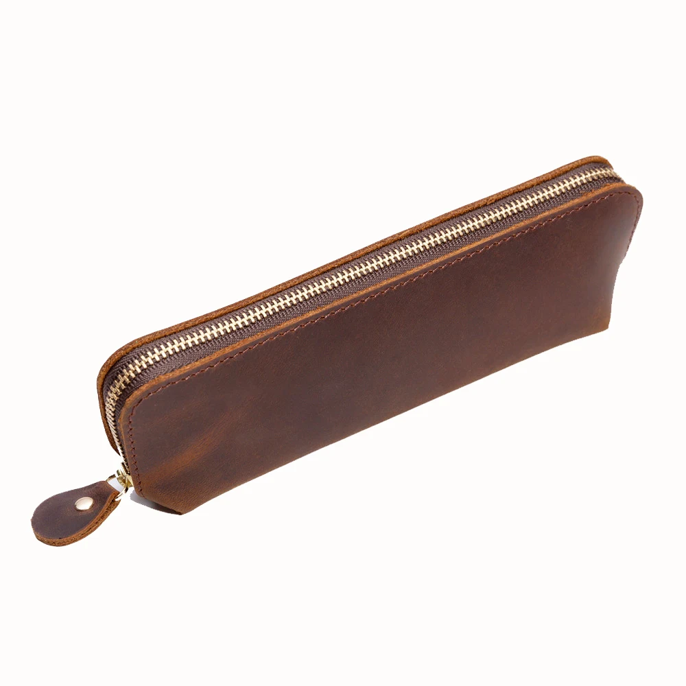 AIGUONIU Genuine Leather Pencil Bag Zipper Bag Pen Storage Pouch Handmade Vintage Retro Creative School Stationary Products
AIGUONIU Genuine Leather Pencil Bag Zipper Bag Pen Storage Pouch Handmade Vintage Retro Creative School Stationary Products