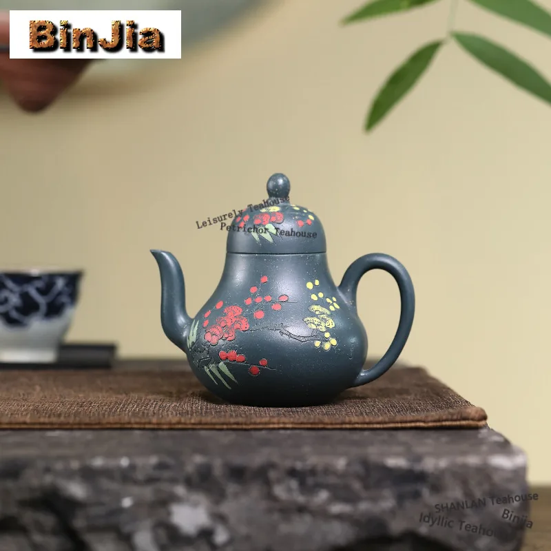 180ml Aesthetic Yixing Purple Clay Teapots Handmade Si Ting Pot Raw Ore Clivia Mud Kettle With Filter Zisha Tea Set Collection
180ml Aesthetic Yixing Purple Clay Teapots Handmade Si Ting Pot Raw Ore Clivia Mud Kettle With Filter Zisha Tea Set Collection