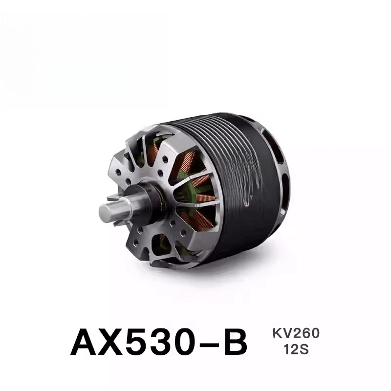 AX530-B KV260 Brushless Motor Drive HeavyPermanent Magnet 2600W Max Thrust 12kg Fixed Wing Motor Cruising
AX530-B KV260 Brushless Motor Drive HeavyPermanent Magnet 2600W Max Thrust 12kg Fixed Wing Motor Cruising