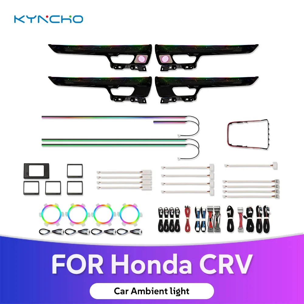 For Honda 2022-2025 CRV Car Ambient Light 64 Color Options LED Environmental Lights Modification of the Interior Ambient Colors
For Honda 2022-2025 CRV Car Ambient Light 64 Color Options LED Environmental Lights Modification of the Interior Ambient Colors
