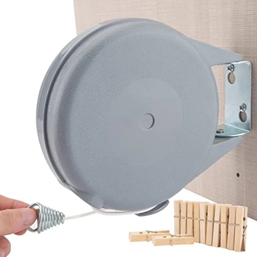 Retractable Clothesline Flexible Portable Heavy Duty 40 Feet Adjustable Heavy Duty Laundry Clothes Line for Wet or Dry Clothes
Retractable Clothesline Flexible Portable Heavy Duty 40 Feet Adjustable Heavy Duty Laundry Clothes Line for Wet or Dry Clothes