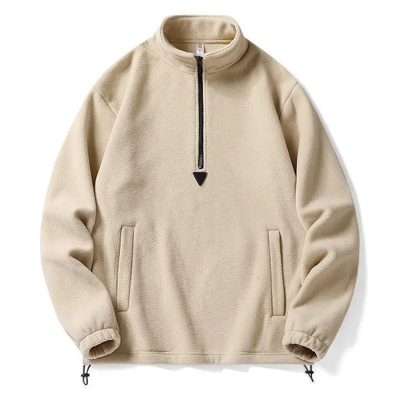 Polar Fleece Hoodie Men High Neck Pullover Spring Solid Color Zipper Jacket Warm Soft Casual Outerwear For Daily Wear
Polar Fleece Hoodie Men High Neck Pullover Spring Solid Color Zipper Jacket Warm Soft Casual Outerwear For Daily Wear
