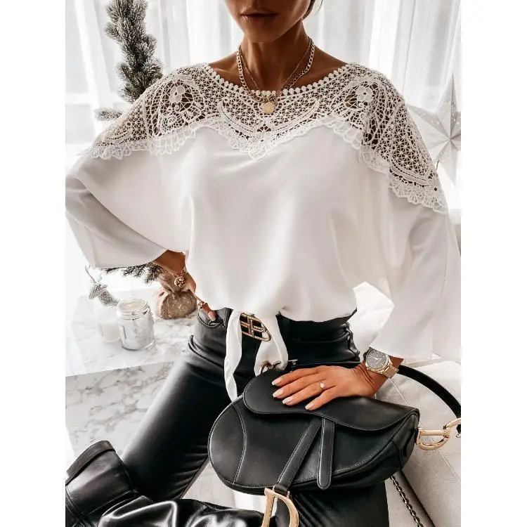 Spring 2024 Long Sve Lace Trim irt round Ne Commute Pure Color Women's Busin Casual Top Independent Station New Arr...
Spring 2024 Long Sve Lace Trim irt round Ne Commute Pure Color Women's Busin Casual Top Independent Station New Arr...