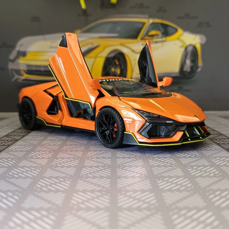 1:32 Имитация Lamborghini Revuelto Malissa Модифицированная модель автомобиля из сплава Коллекция украшений Двери могут открыть звук и свет Подарки
1:32 Имитация Lamborghini Revuelto Malissa Модифицированная модель автомобиля из сплава Коллекция украшений Двери могут открыть звук и свет Подарки