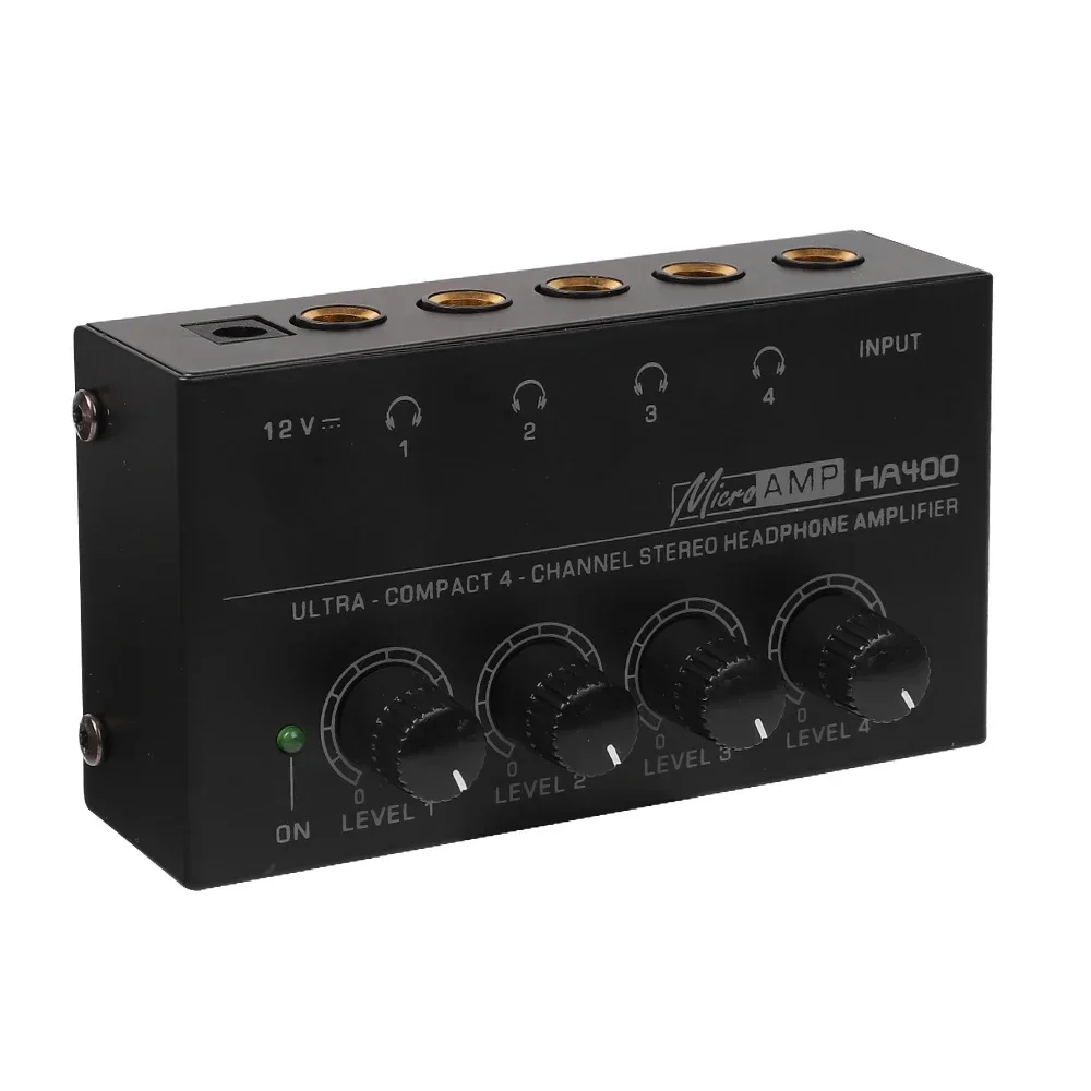With Power Adapter EU US Plug Adapter Top Deals 4 Channels Mini o Stereo Headphone Amplifier HA400 Ultra-Compact Audio Amplifier
With Power Adapter EU US Plug Adapter Top Deals 4 Channels Mini o Stereo Headphone Amplifier HA400 Ultra-Compact Audio Amplifier