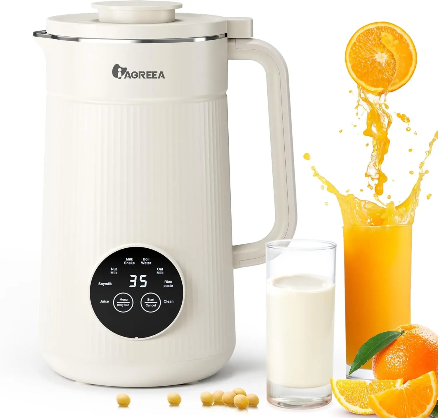 35 oz Nut Milk Maker Machine with 10 Blades, Automatic Homemade Almond, Oat, Soy, Plant-Based Milk and Dairy
35 oz Nut Milk Maker Machine with 10 Blades, Automatic Homemade Almond, Oat, Soy, Plant-Based Milk and Dairy