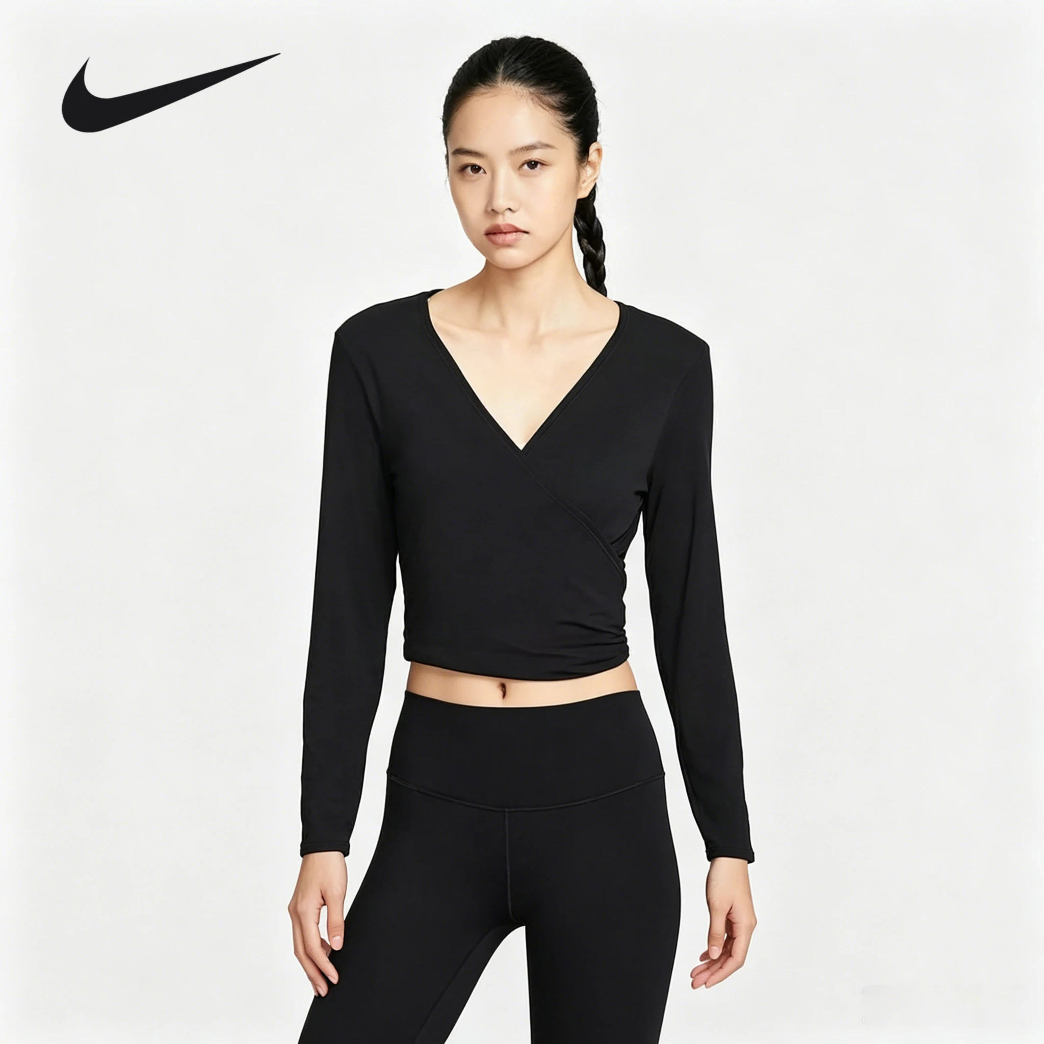 Nike women's sports T-shirt training fitness quick-drying breathable slim-fitting V-neck long-sleeved bottoming shirt HV3658-010
Nike women's sports T-shirt training fitness quick-drying breathable slim-fitting V-neck long-sleeved bottoming shirt HV3658-010