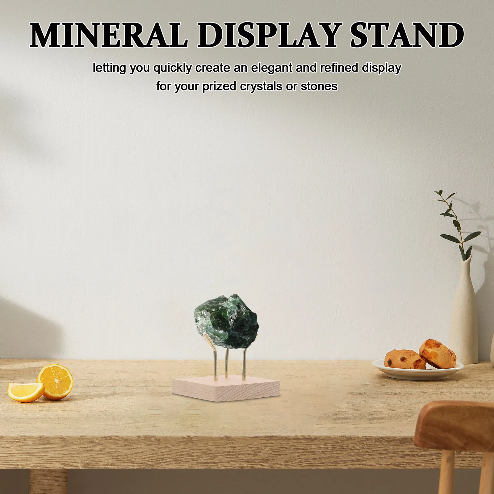 Natural Solid Wood Crystal Display Stand Shelf Tripod Base 8Cm for Crystal Sphere Mineral Specimen Stone Sample Retail Display
Natural Solid Wood Crystal Display Stand Shelf Tripod Base 8Cm for Crystal Sphere Mineral Specimen Stone Sample Retail Display