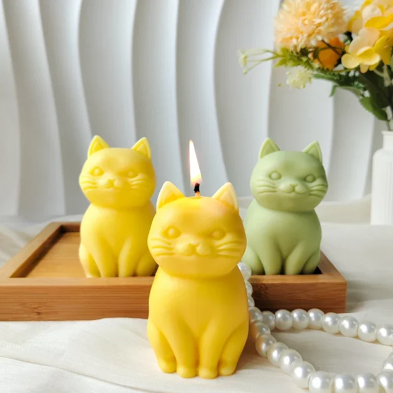 Cute kitten Silicone Mold Sitting Cat Handmade Aroma Plaster Candle Mould Soap Candle Making Supplies
Cute kitten Silicone Mold Sitting Cat Handmade Aroma Plaster Candle Mould Soap Candle Making Supplies