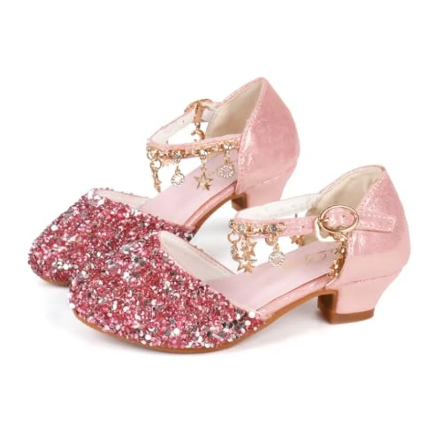 Little Girls Dress Pumps Glitter Sequins Princess Low Heels Princess Dress Shoes Party Dance Shoes Rhinestone Sandals
Little Girls Dress Pumps Glitter Sequins Princess Low Heels Princess Dress Shoes Party Dance Shoes Rhinestone Sandals
