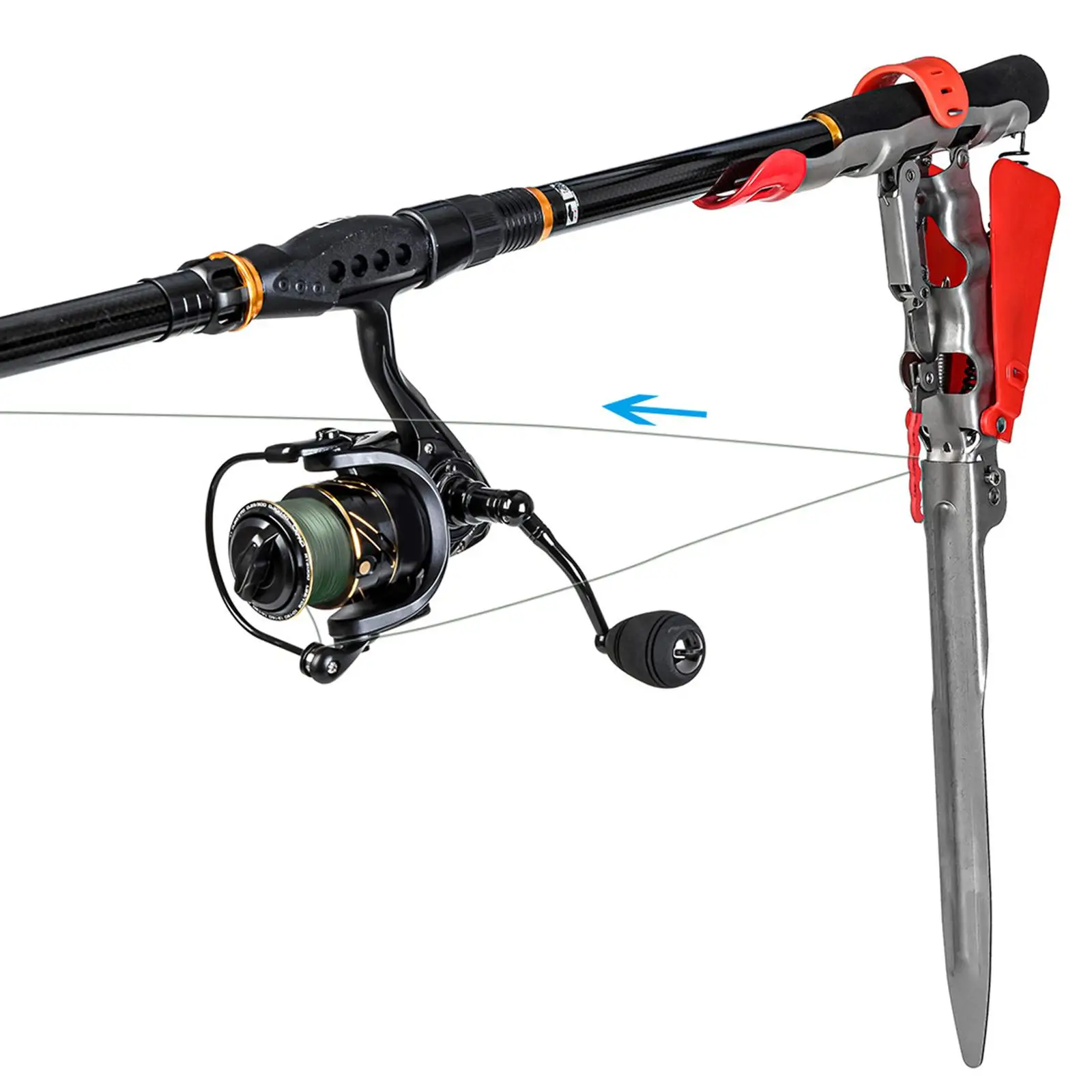 Automatic Spring Fishing Rod Holder Adjustable Sensitivity Fish Pole Rack
Automatic Spring Fishing Rod Holder Adjustable Sensitivity Fish Pole Rack