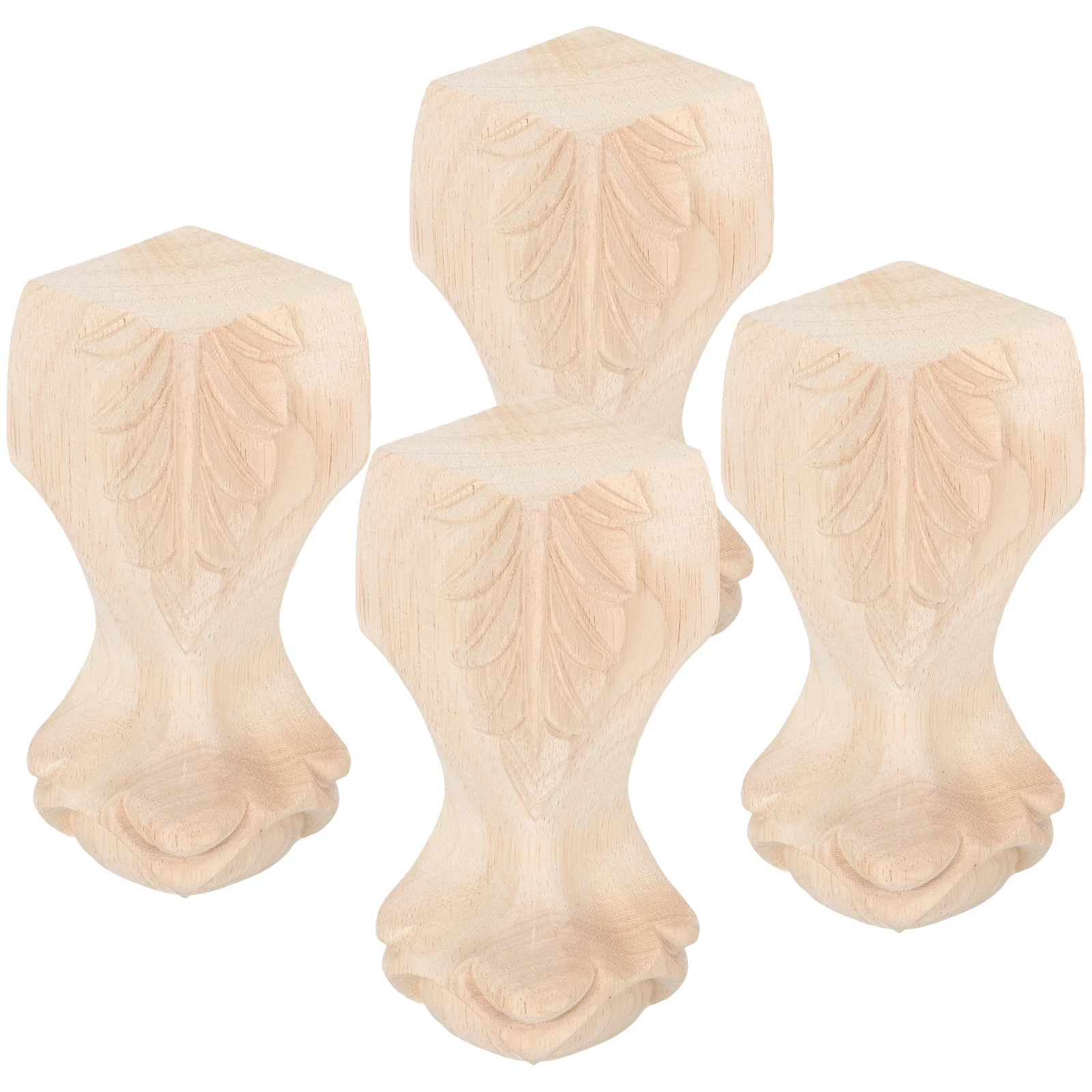 4pcs Carved Cabinet Furniture Leg Feet Durable Replacement Sofa Legs Anti Skid Furniture Table Support Wooden Legs
4pcs Carved Cabinet Furniture Leg Feet Durable Replacement Sofa Legs Anti Skid Furniture Table Support Wooden Legs