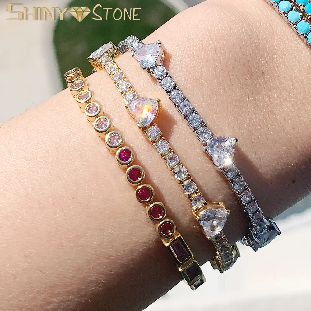 Gold Color Iced Out Bling 5A Round Rectangle Cubic Zirconia Paved Wholesale Fashion Unique Design Colorful Cz Bracelet for Women
Gold Color Iced Out Bling 5A Round Rectangle Cubic Zirconia Paved Wholesale Fashion Unique Design Colorful Cz Bracelet for Women