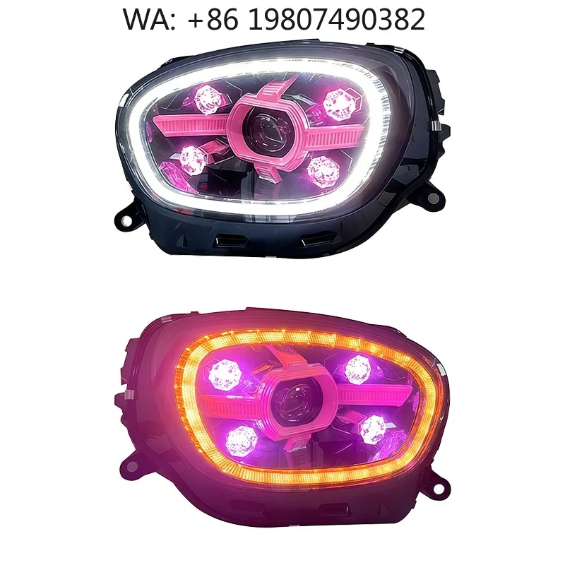 RGB Color Changing DRL LED Front Headlight Projector Auto Lighting Upgrade Tuning Parts
RGB Color Changing DRL LED Front Headlight Projector Auto Lighting Upgrade Tuning Parts