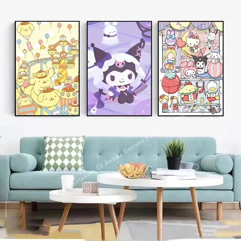 Постер Sanrio Kuromi Melody Мультфильм Аниме Холст Картина маслом печать детская комната настенное Искусство Декор день рождения милые подарки
Постер Sanrio Kuromi Melody Мультфильм Аниме Холст Картина маслом печать детская комната настенное Искусство Декор день рождения милые подарки