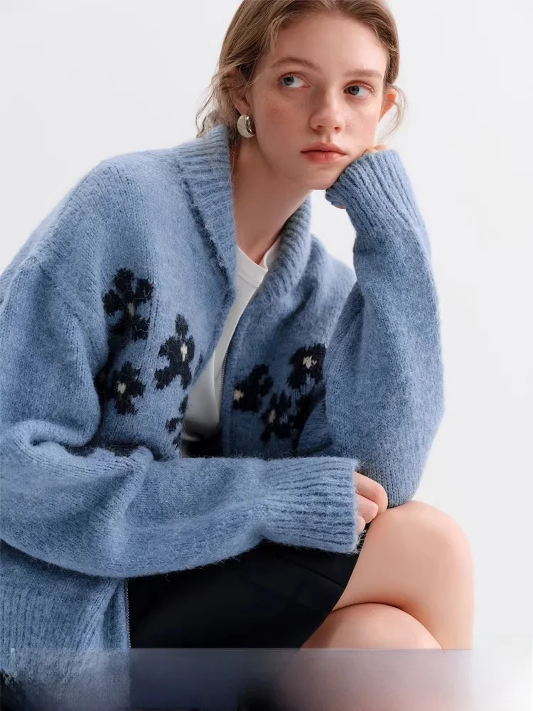 landen Lazy Contrast Color Crochet Knit Sweater Women Winter New Blue Open Cardigan Soft Loose Fit Casual Sle Knitted Top
landen Lazy Contrast Color Crochet Knit Sweater Women Winter New Blue Open Cardigan Soft Loose Fit Casual Sle Knitted Top