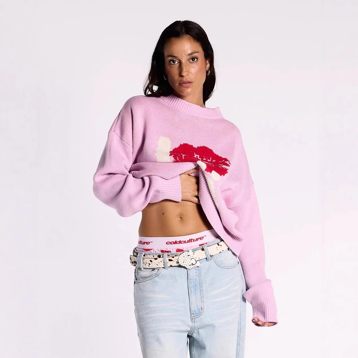 Fashionable Knitted Round Neck Pullover Sweater With Embroidered Pattern High Street Style Autumn Winter Season Women's Wear
Fashionable Knitted Round Neck Pullover Sweater With Embroidered Pattern High Street Style Autumn Winter Season Women's Wear