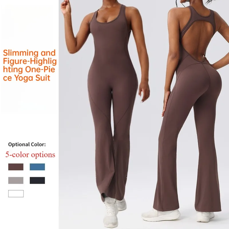 Seamless Yoga Bodysuit for Women - Wide-Leg Slimming & Backless Workout Jumpsuit Gym Fitness Running Sexy One-Piece Outfit
Seamless Yoga Bodysuit for Women - Wide-Leg Slimming & Backless Workout Jumpsuit Gym Fitness Running Sexy One-Piece Outfit