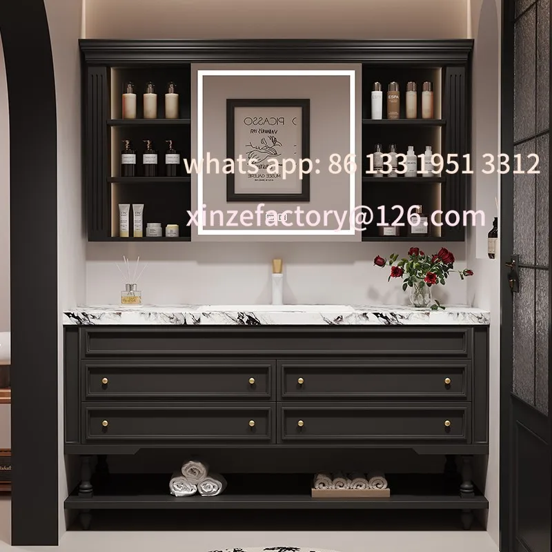 Retro bathroom cabinet combination American bathroom floor washstand washbasin washbasin cabinet bathroom
Retro bathroom cabinet combination American bathroom floor washstand washbasin washbasin cabinet bathroom