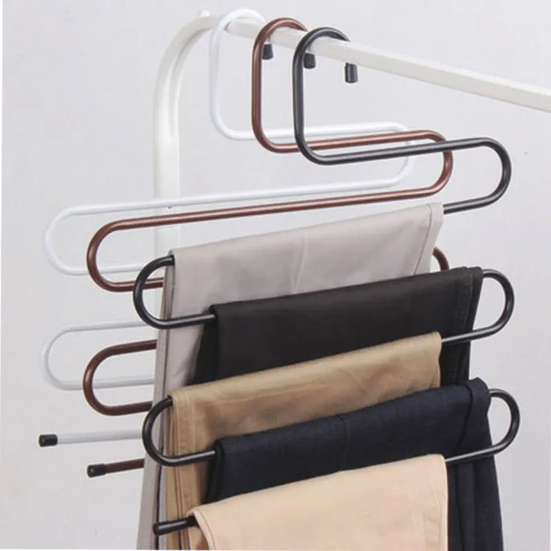 S-type. Stainless steel immersion molding. non-slip. Multi layer magic clothes hanger for men and women
S-type. Stainless steel immersion molding. non-slip. Multi layer magic clothes hanger for men and women