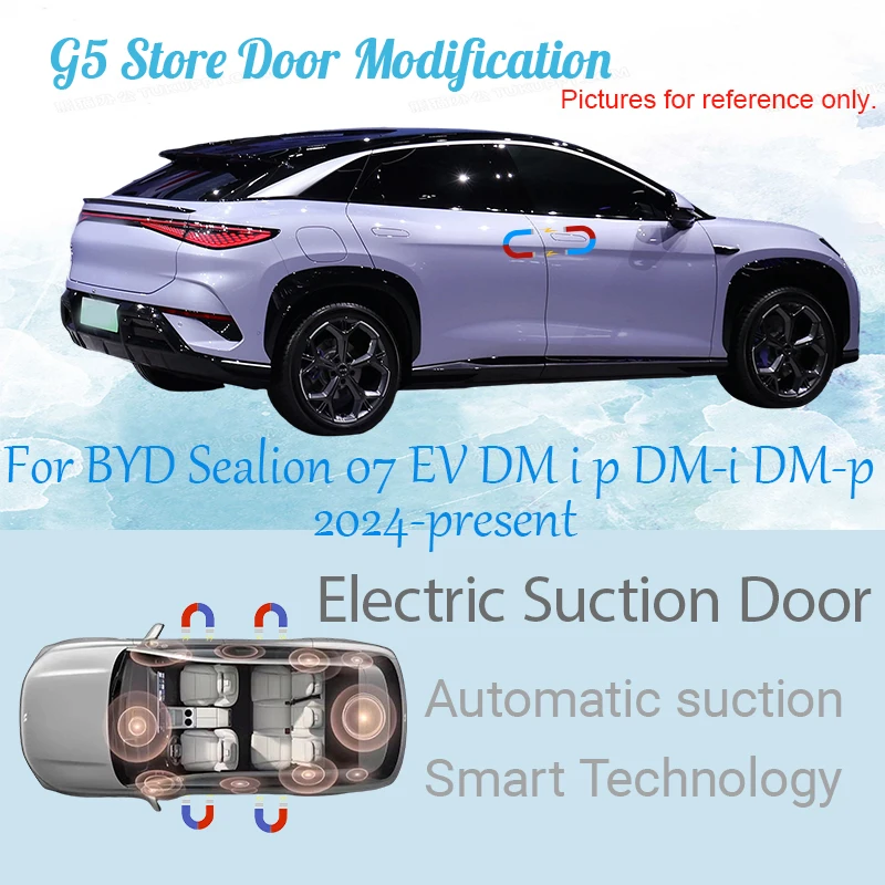For BYD Sealion 07 EV DM i p DM-i DM-p 2024-present Car Electric Suction Door Power-assisted Closing Door Soft-close Function
For BYD Sealion 07 EV DM i p DM-i DM-p 2024-present Car Electric Suction Door Power-assisted Closing Door Soft-close Function