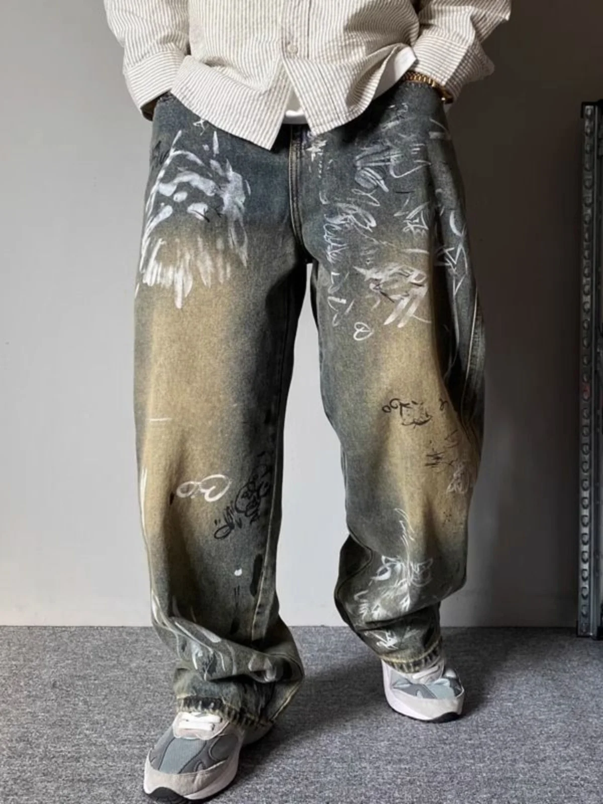 Large Size 300 Pounds American Retro Distressed Jeans Men Summer Street Design Loose Straight Leg Wide Leg Pants
Large Size 300 Pounds American Retro Distressed Jeans Men Summer Street Design Loose Straight Leg Wide Leg Pants