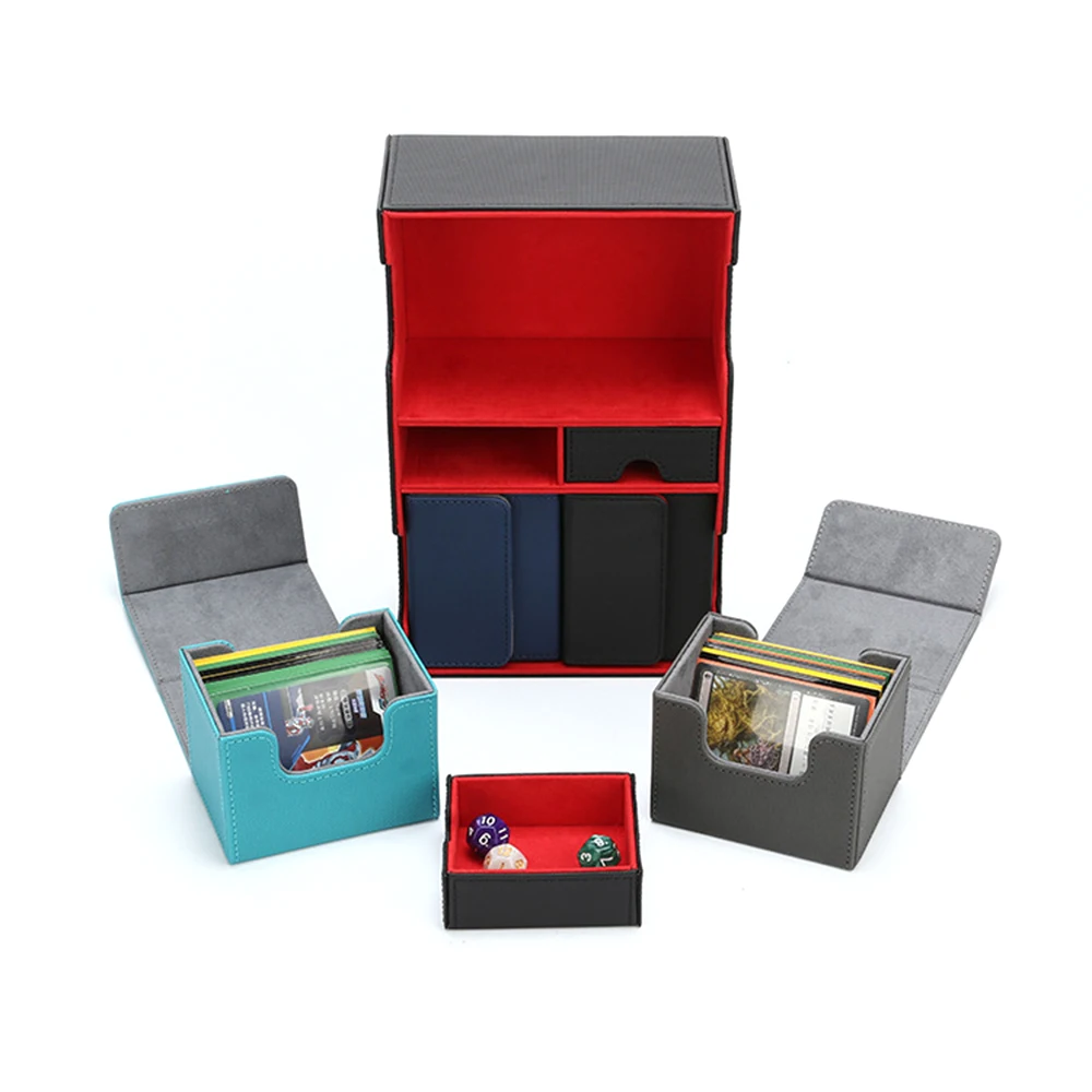 Holds Four Boxes Dices Magnetic Leather Deck Box For Trading Card Games Collector Case Organizer Comlatible With 400+ Cards
Holds Four Boxes Dices Magnetic Leather Deck Box For Trading Card Games Collector Case Organizer Comlatible With 400+ Cards