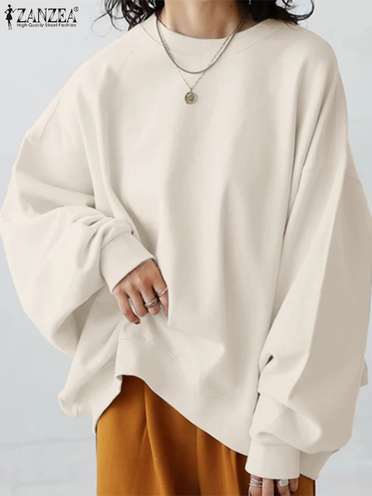 ZANZEA Stylish Autumn Women Sweatshirts Overisze Long Sleeve Hoodies Tops Solid Baggy Pullover 2024 Streetwear Loose Sweatshirts
ZANZEA Stylish Autumn Women Sweatshirts Overisze Long Sleeve Hoodies Tops Solid Baggy Pullover 2024 Streetwear Loose Sweatshirts