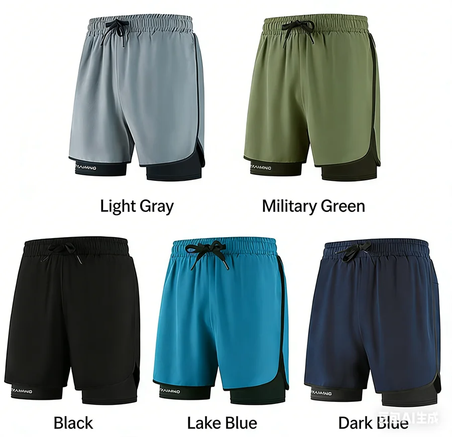 Men Fitness Built-in pocket sports Shorts Summer 2 In 1 Quick Dry Gym Beach shorts Running Double-deck Shorts Outdoor sweatpants
Men Fitness Built-in pocket sports Shorts Summer 2 In 1 Quick Dry Gym Beach shorts Running Double-deck Shorts Outdoor sweatpants