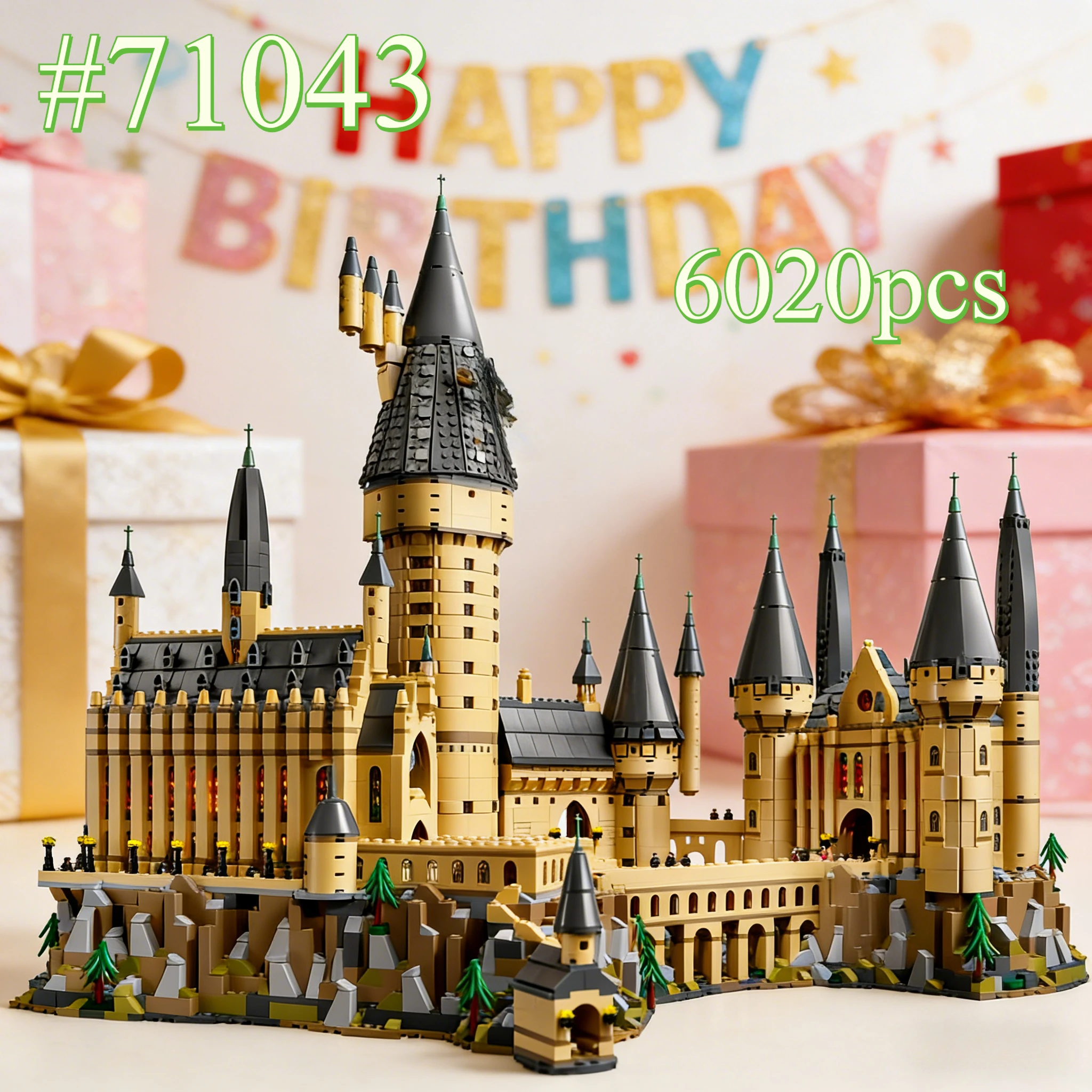 Модель Magic Big Castle 71043, наборы строительных блоков, подходящие для рождественских подарков, не совместимы с частицами Legoed, 6020 шт.
Модель Magic Big Castle 71043, наборы строительных блоков, подходящие для рождественских подарков, не совместимы с частицами Legoed, 6020 шт.