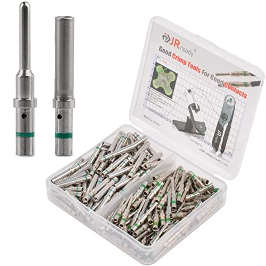 ST6118 DT Connector Terminal Kit Contact Size 16, Male Pins 0460-215-16141/Female Sockets 0462-209-16141 Solid Contacts Wire Ga
ST6118 DT Connector Terminal Kit Contact Size 16, Male Pins 0460-215-16141/Female Sockets 0462-209-16141 Solid Contacts Wire Ga